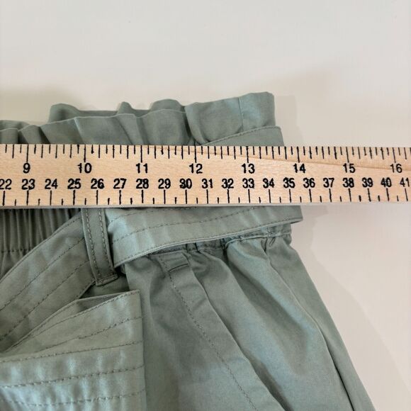 Steve Madden Paperbag Pants Size M Olive Green NWT Gorpcore Trousers High Rise - Picture 7 of 15